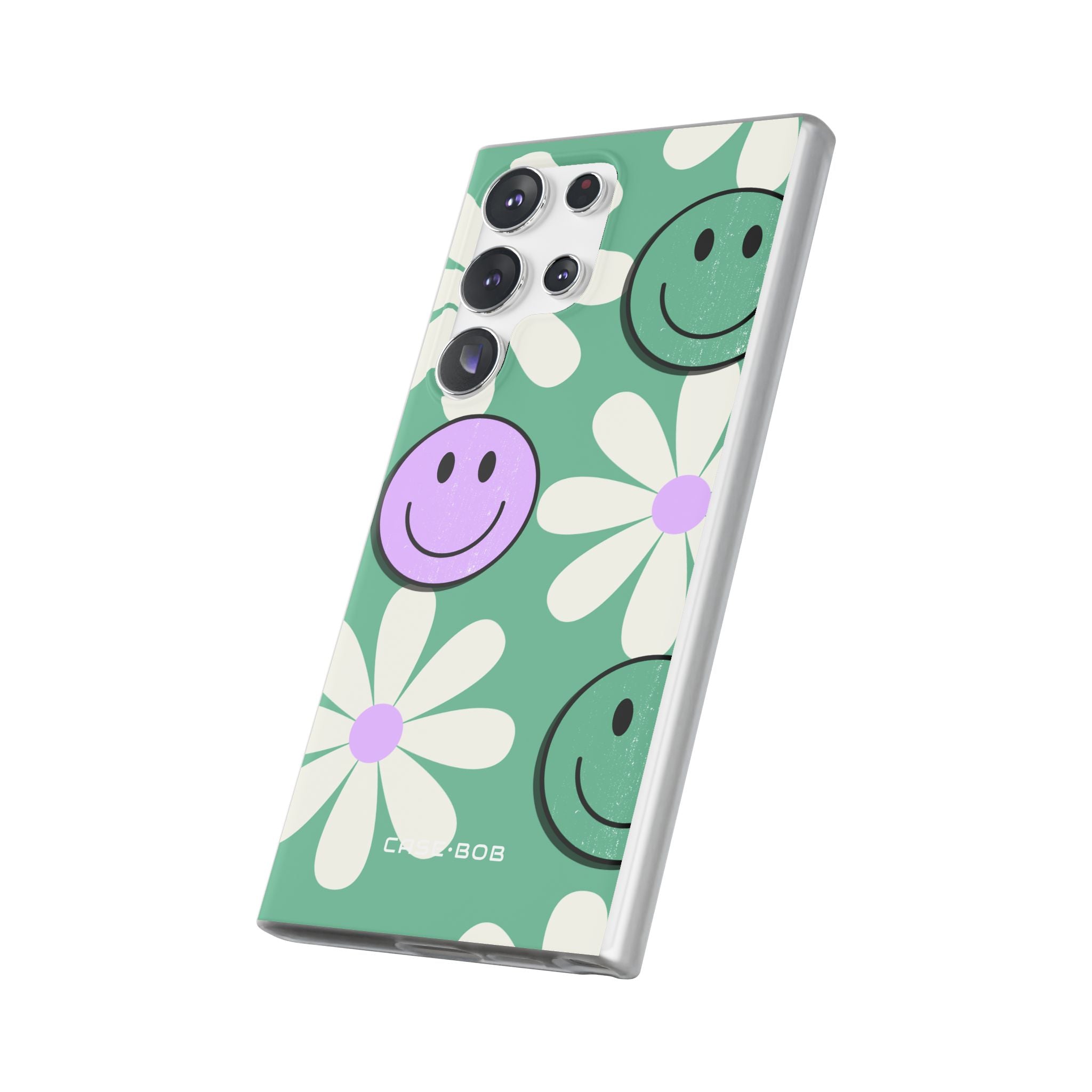 Smiley Daisy Glow Samsung S23 Ultra Case - Soft