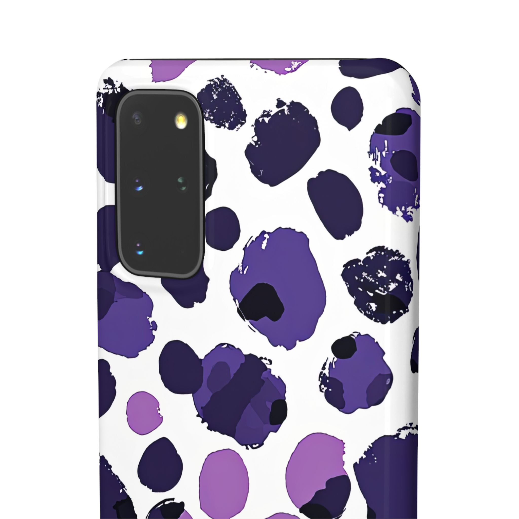 Purple Inkblots Samsung S20 - Slim Phone Case