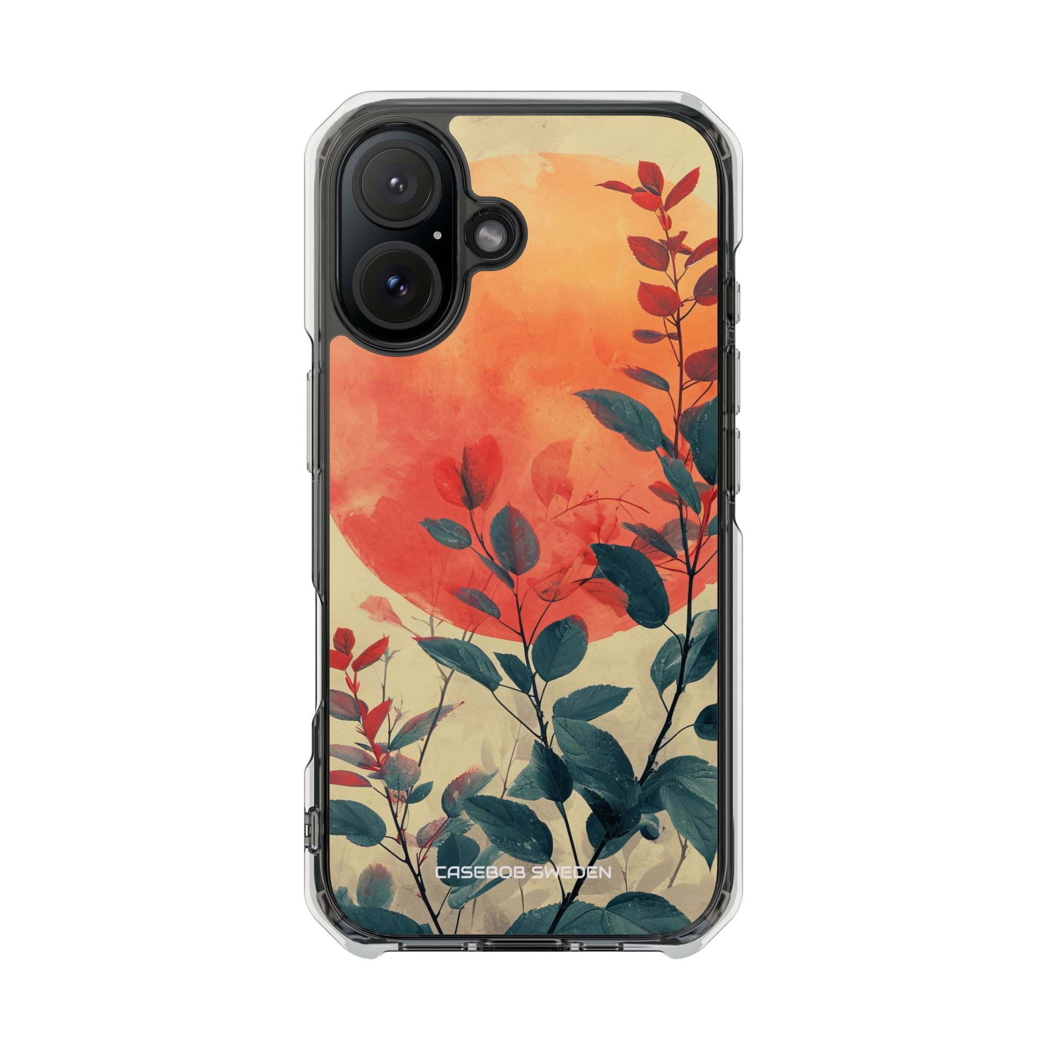 Orange Sun Harmony - Clear Impact iPhone 16 Phone Case