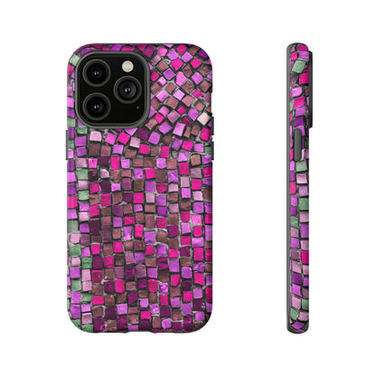 Purple Mosaic - Protective Phone Case