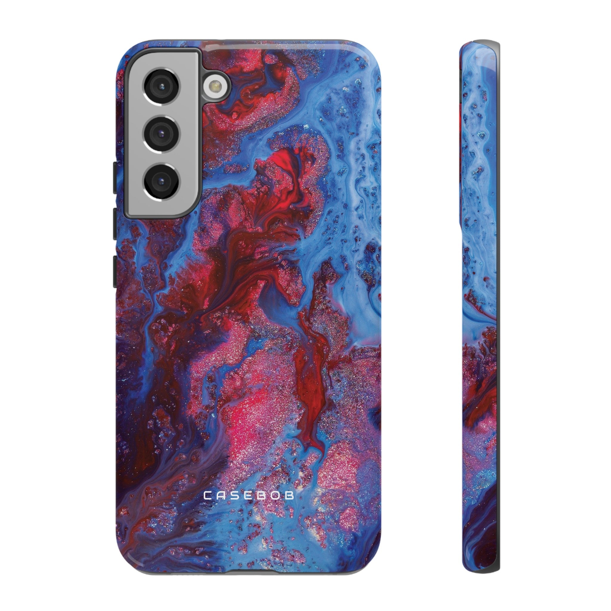 Deep Red Ink Art Phone Case - Protective Phone Case