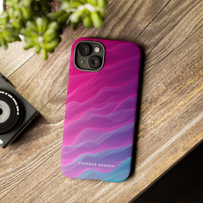 Gradient Oceanflow Waves iPhone 15 - Tough Phone Case