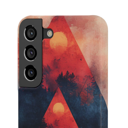 Red Sky Serenity - Slim Samsung S22 Phone Case