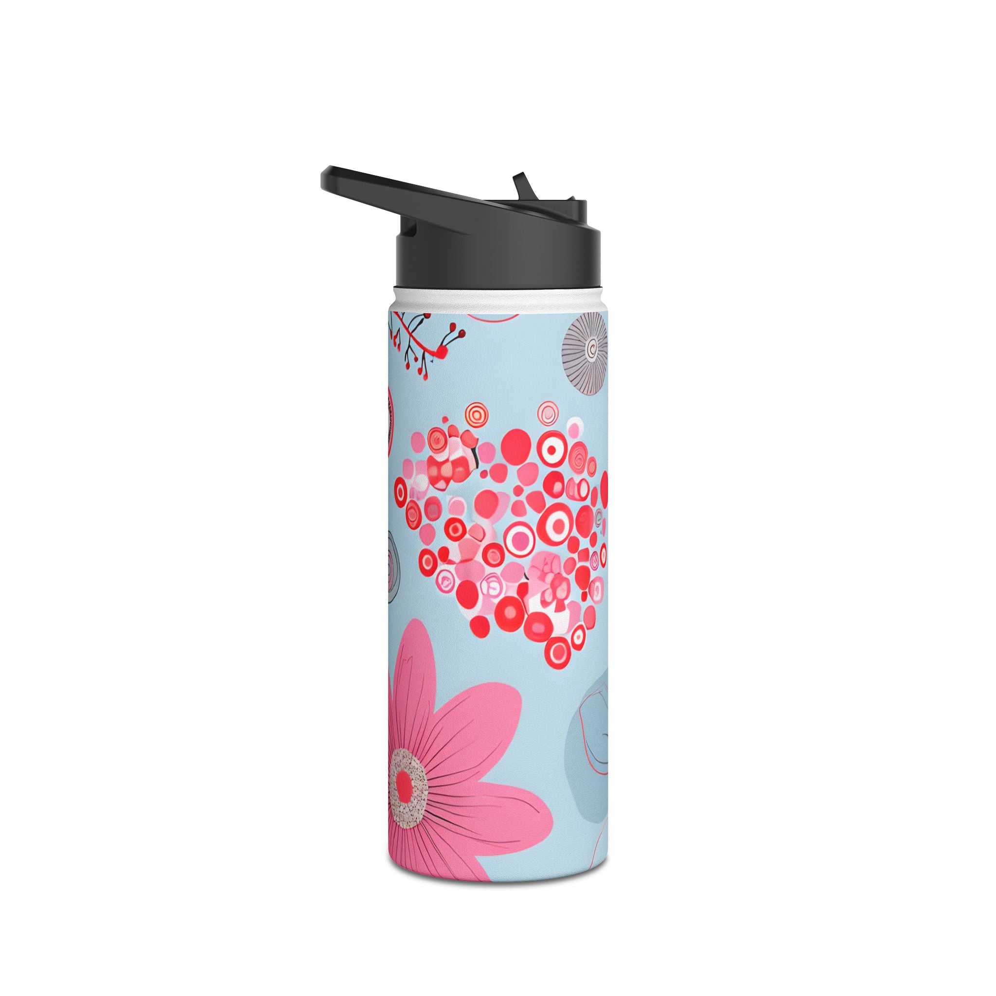 Outlined Bloom Radiance - Stainless Steel Water Bottle