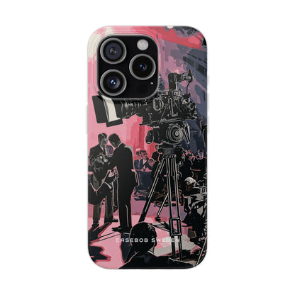 Retro Cinematic Spotlight iPhone 15 - Flexi Phone Case