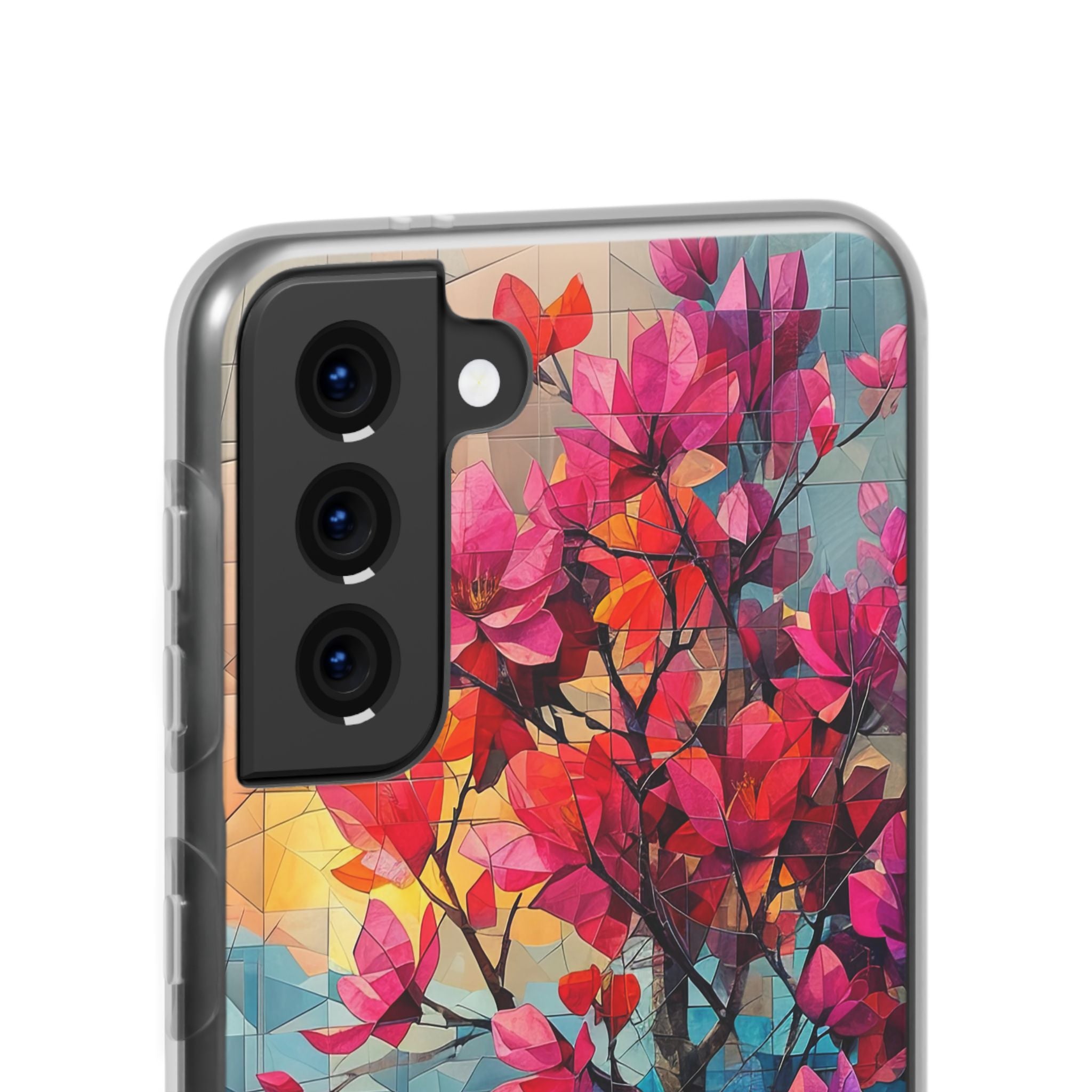 Vibrant Geometric Tree Landscape Samsung S21 - Flexi Phone Case