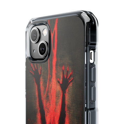 Gothic Crimson Ascension iPhone 14 - Clear Impact Phone Case