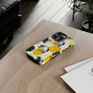 Yellow Dot Minimalism - Protective Phone Case