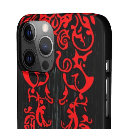 Gothic Crimson Symmetry iPhone 12 - Slim Phone Case