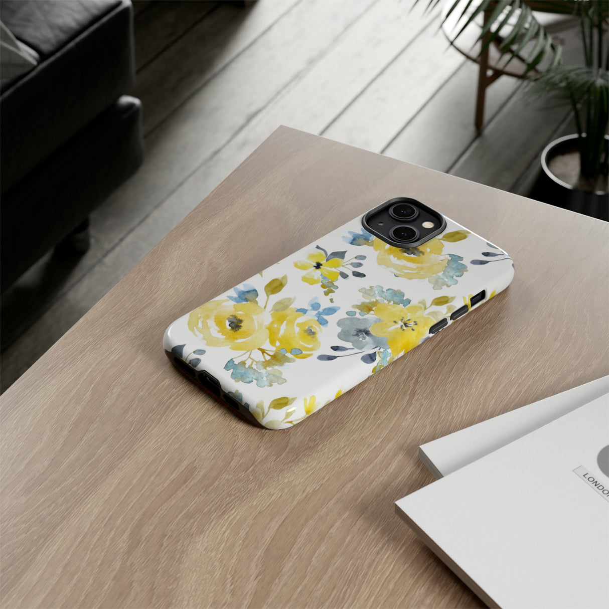 Yellow Floral - Protective Phone Case