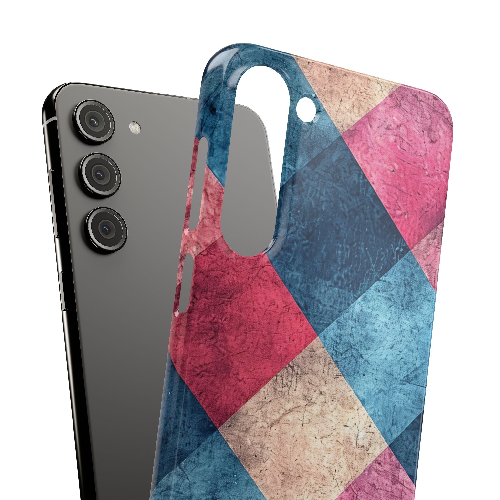 Bold Geometric Squares - Slim Samsung S23 Phone Case