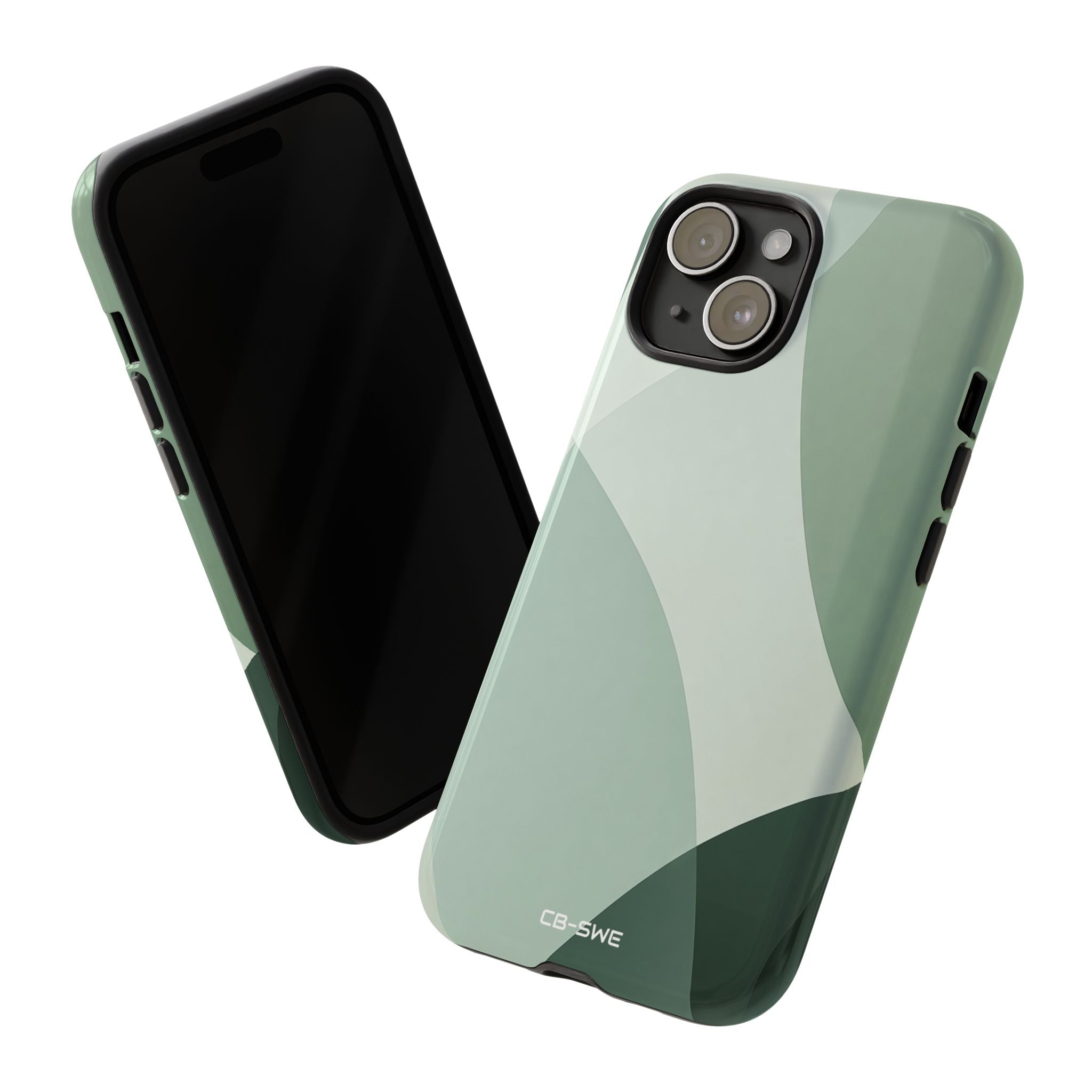 Flowing Green Harmony - iPhone Case