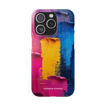 Bold Abstract Texture - Slim iPhone 15 Phone Case