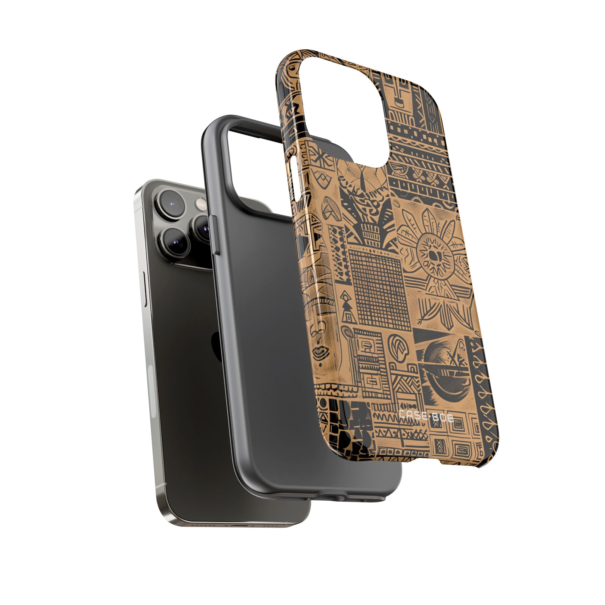 Tribal Faces iPhone 14 Pro Max Case - Tough