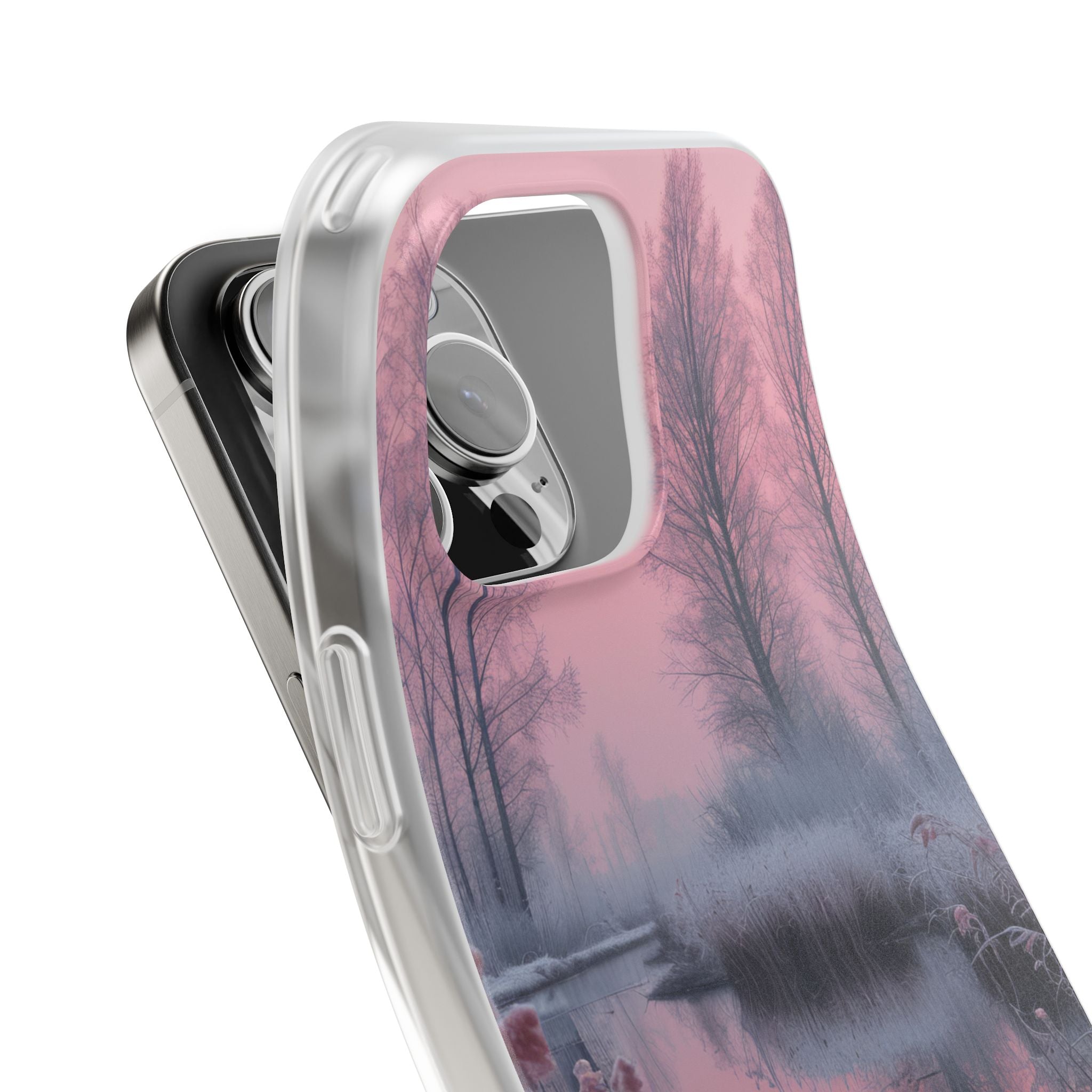 Pink Serenity Case - Flexi iPhone 16 Phone Case