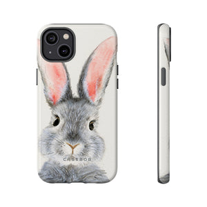 Watercolor of Fluffy Rabbit - Protective Phone Case