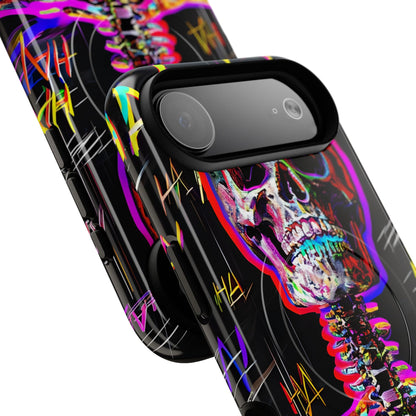 Neon Skeleton Laugh iPhone 17 Air Case - Tough+