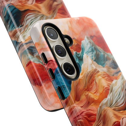 Fabric Peaks Cream Samsung S24 Plus Case - Tough