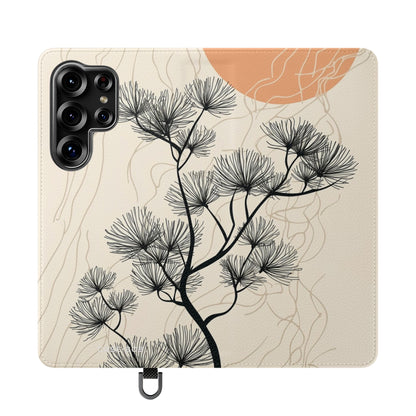 Spiky Tree Sunset - Samsung S25 Ultra Case - Wallet