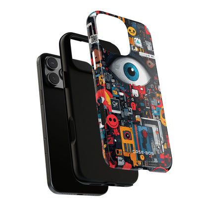 Digital Eye Blue iPhone 16 Pro Max Case - Tough