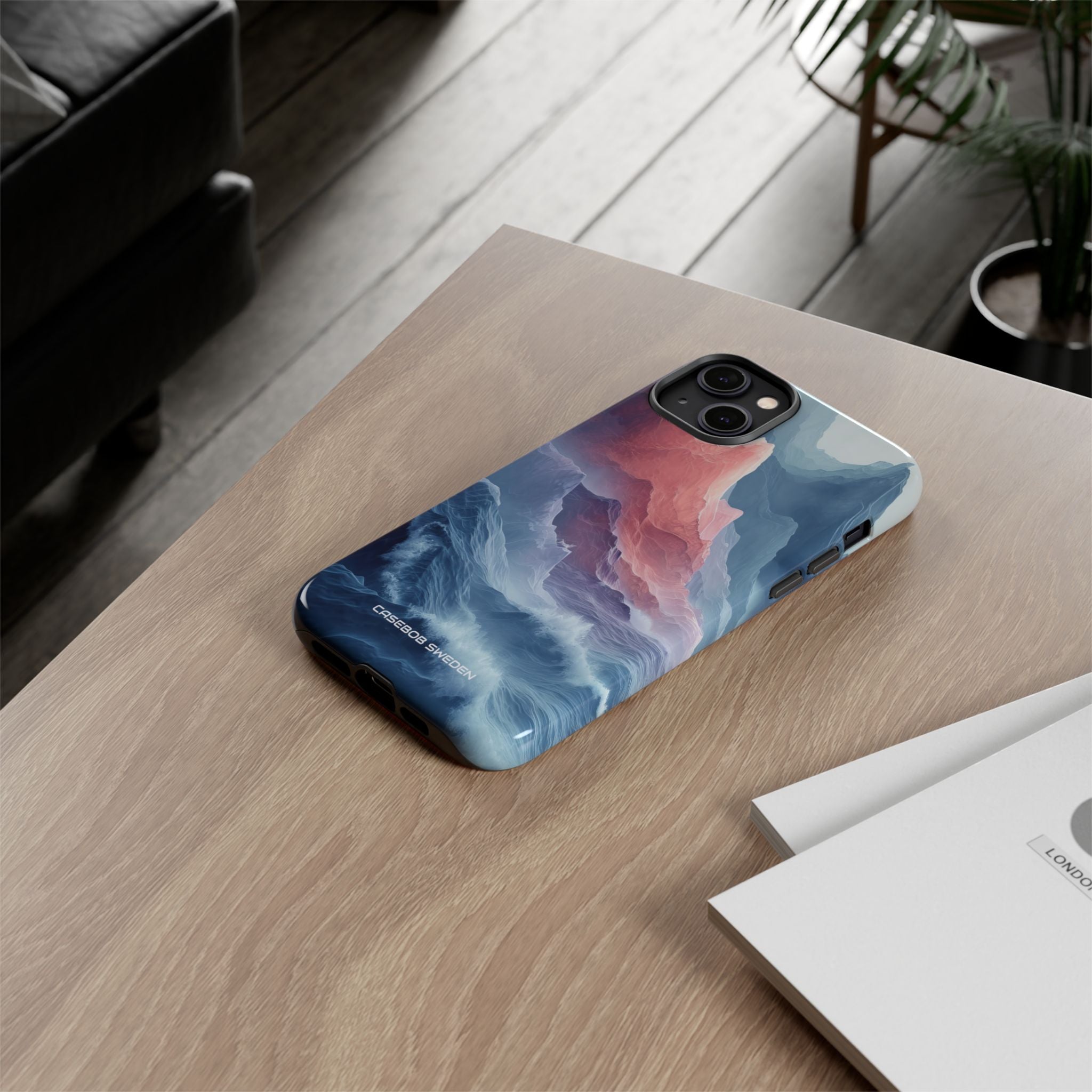 Mountain Wave Serenity - Tough iPhone 14 Phone Case