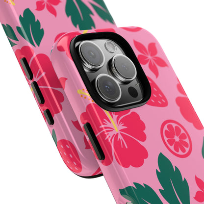 Tropical Hibiscus Harmony - iPhone Case