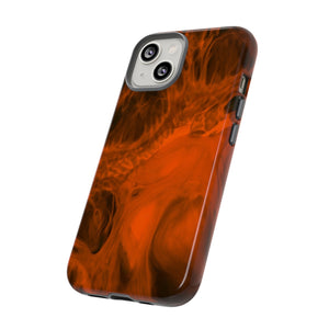 Red Flame Ink Art iPhone Case (Protective) Phone Case