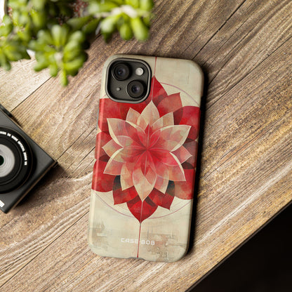 Crimson Bloom iPhone 15 Plus Case - Tough