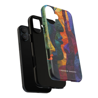 Harmonized Faces and Nature Fusion iPhone 16 | Tough+ Phone Case