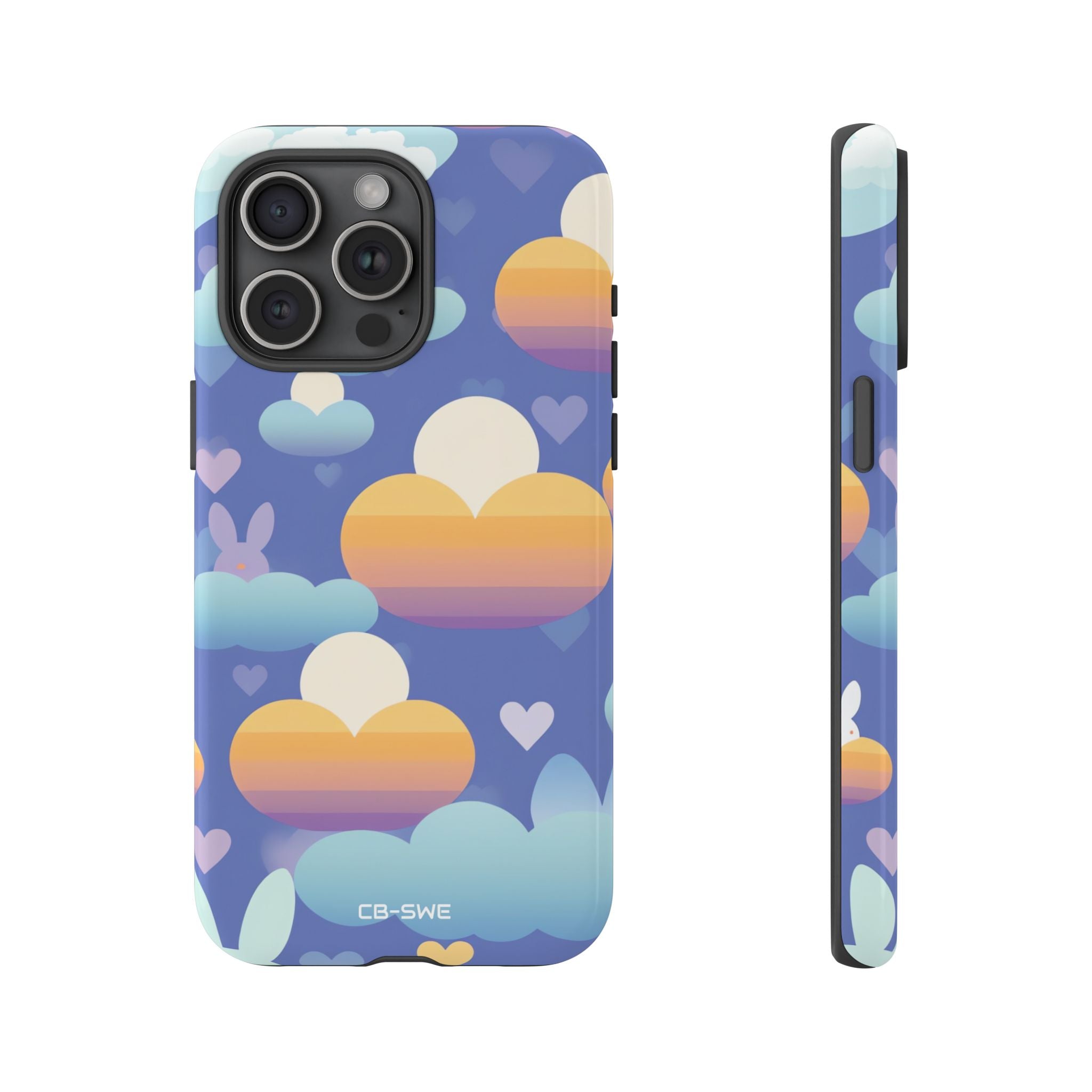 Bunnies Dance Among Clouds - iPhone Case