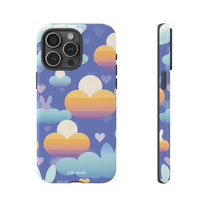 Bunnies Dance Among Clouds - iPhone Case