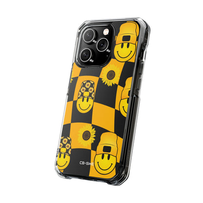 Joyful Checkered Smiles iPhone Case - Impact