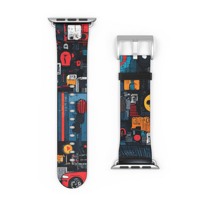 Blue Gaze Mosaic - Watch Band