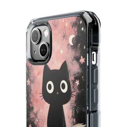 Whimsical Cat Soars iPhone Case - Impact