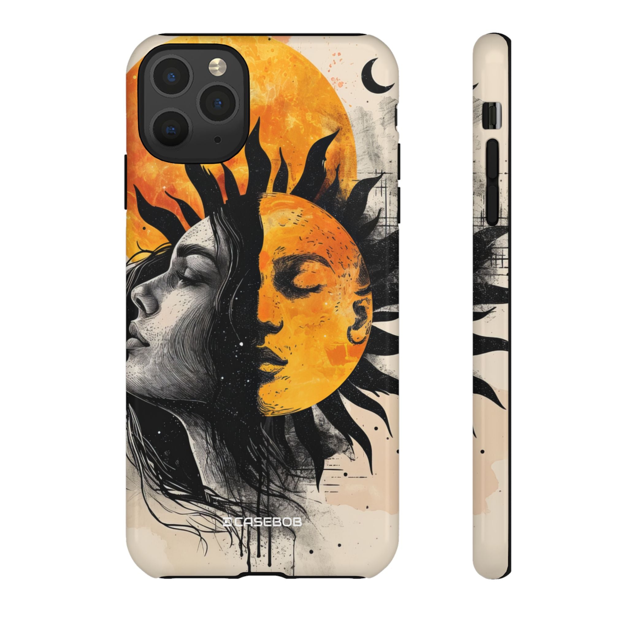 Sunlit Duality | Protective Phone Case for iPhone