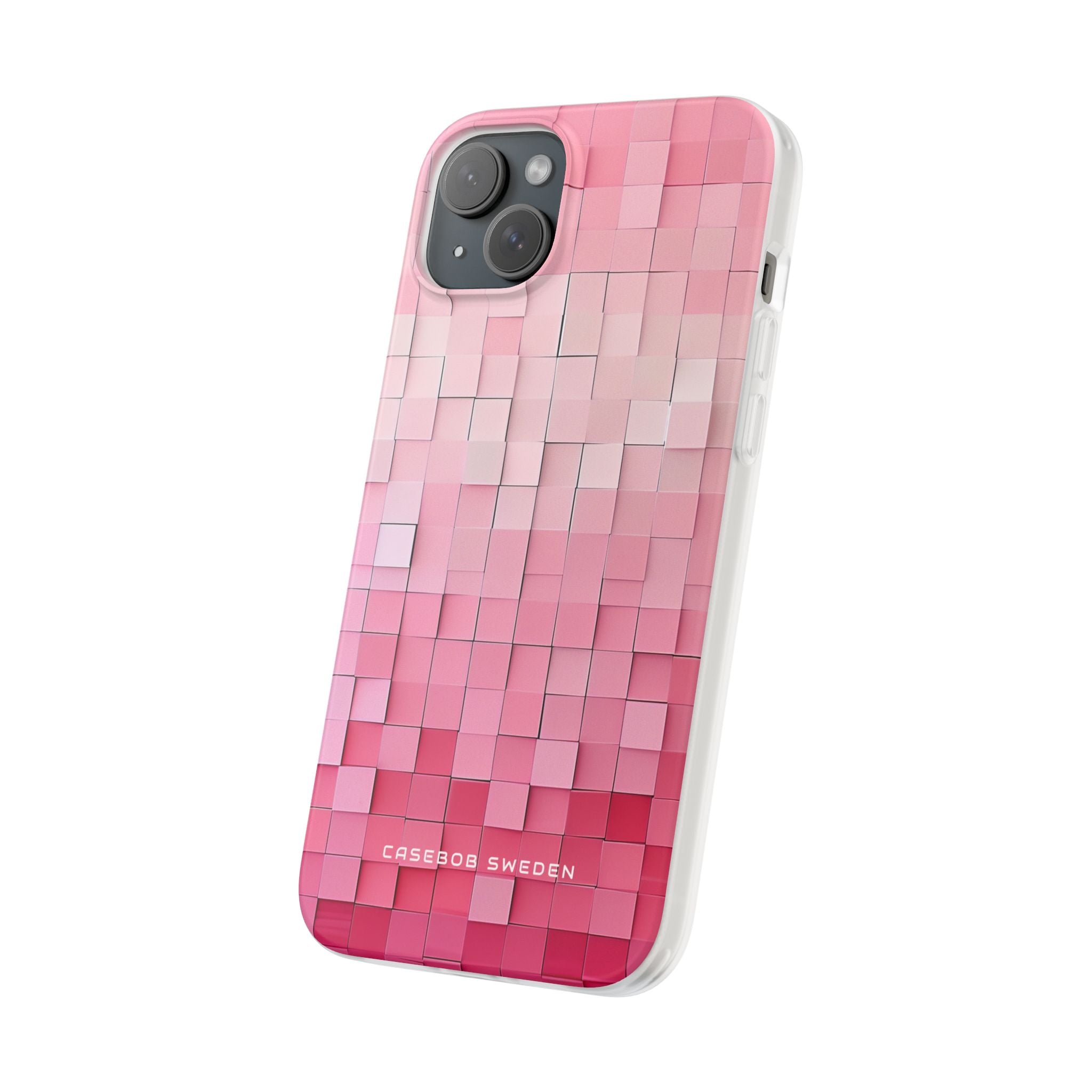 Gradient Pink Mosaic iPhone 15 - Flexi Phone Case