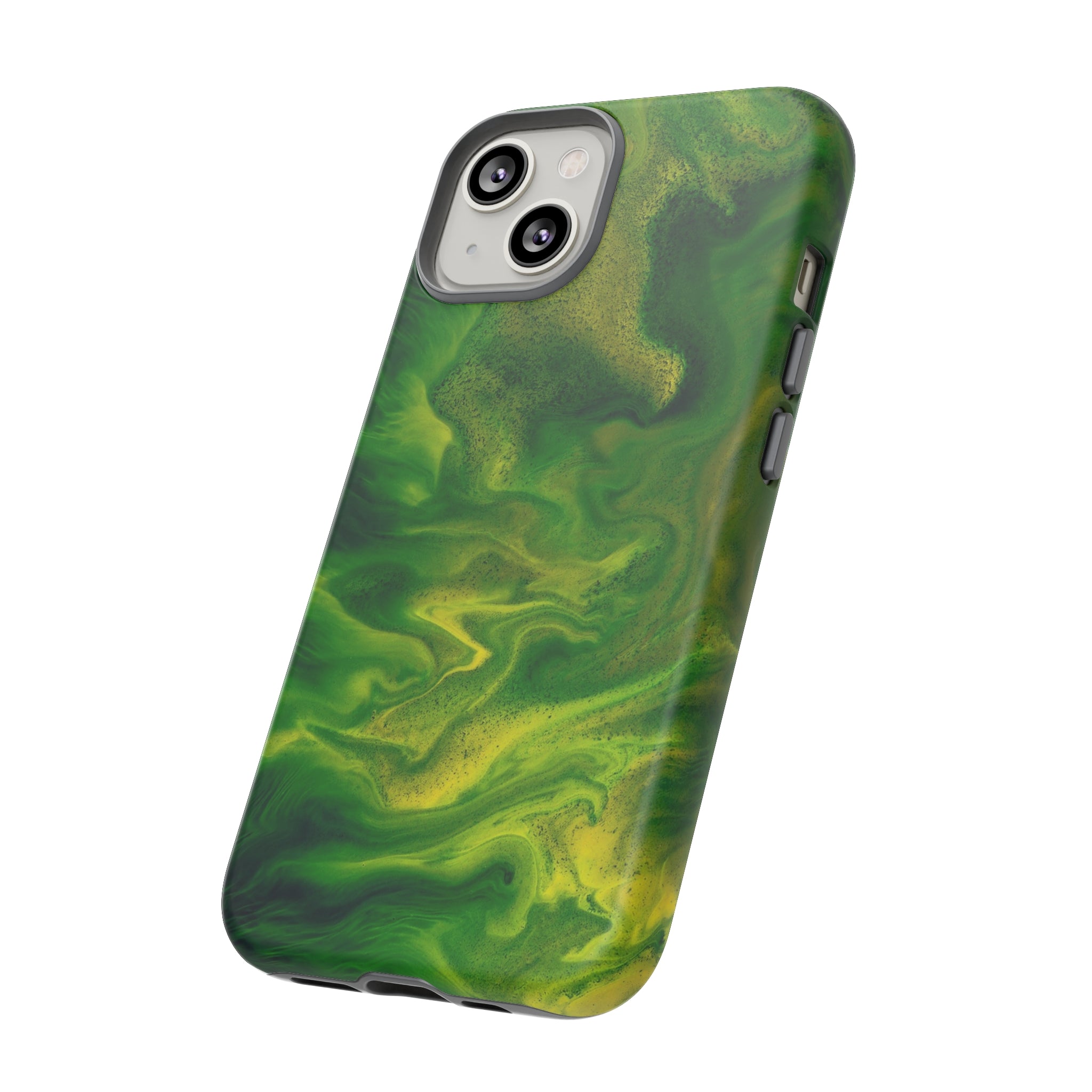 Green Smoke Ink Art iPhone Case (Protective) Phone Case