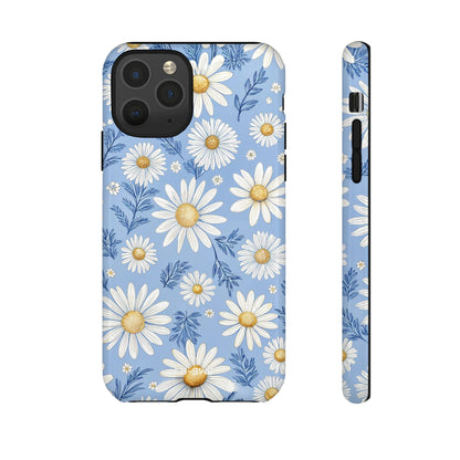 Daisies On Blue - iPhone Case