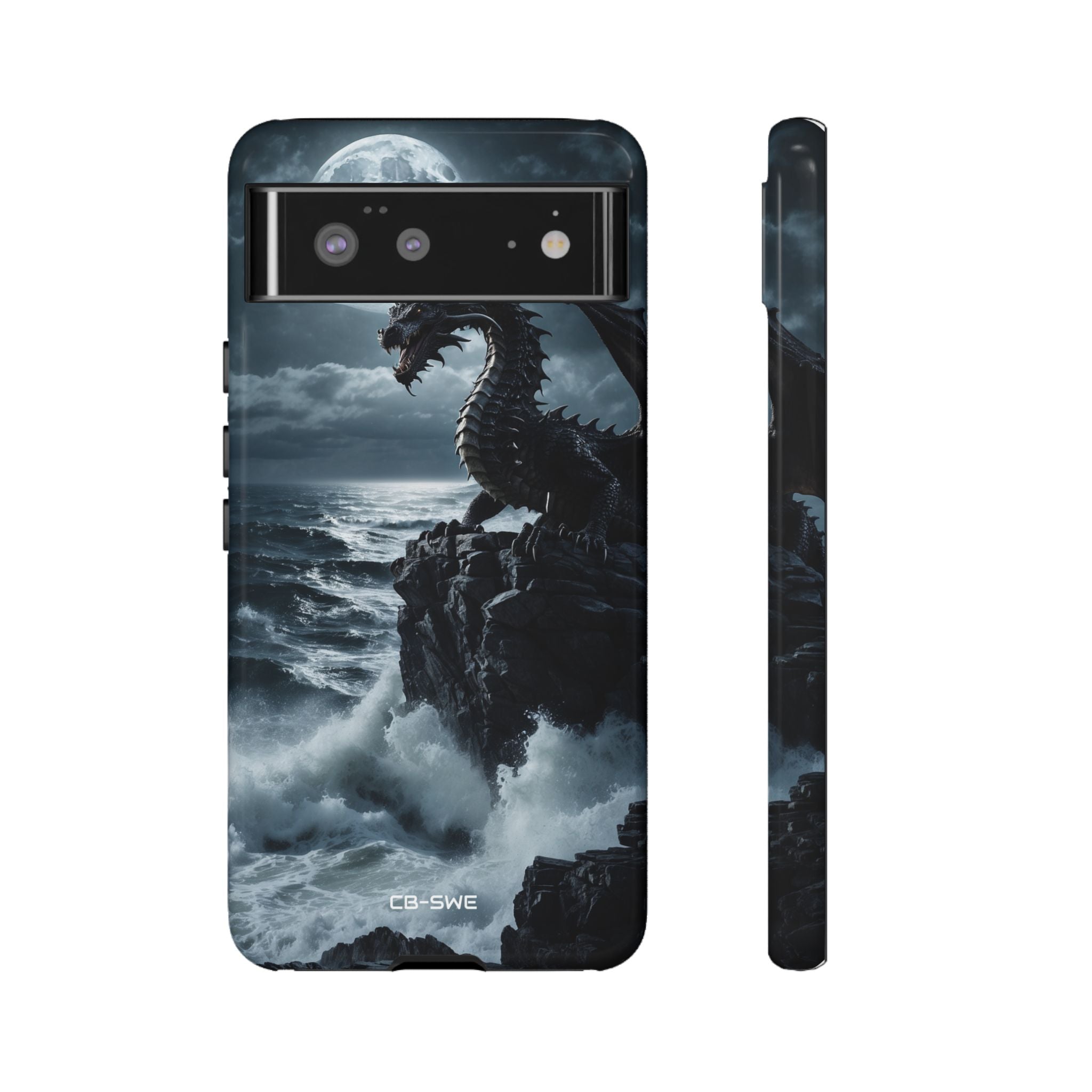 Dragon Roars Against Sea - Google Pixel Case