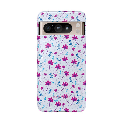 Purple Flower Pattern - Protective Phone Case