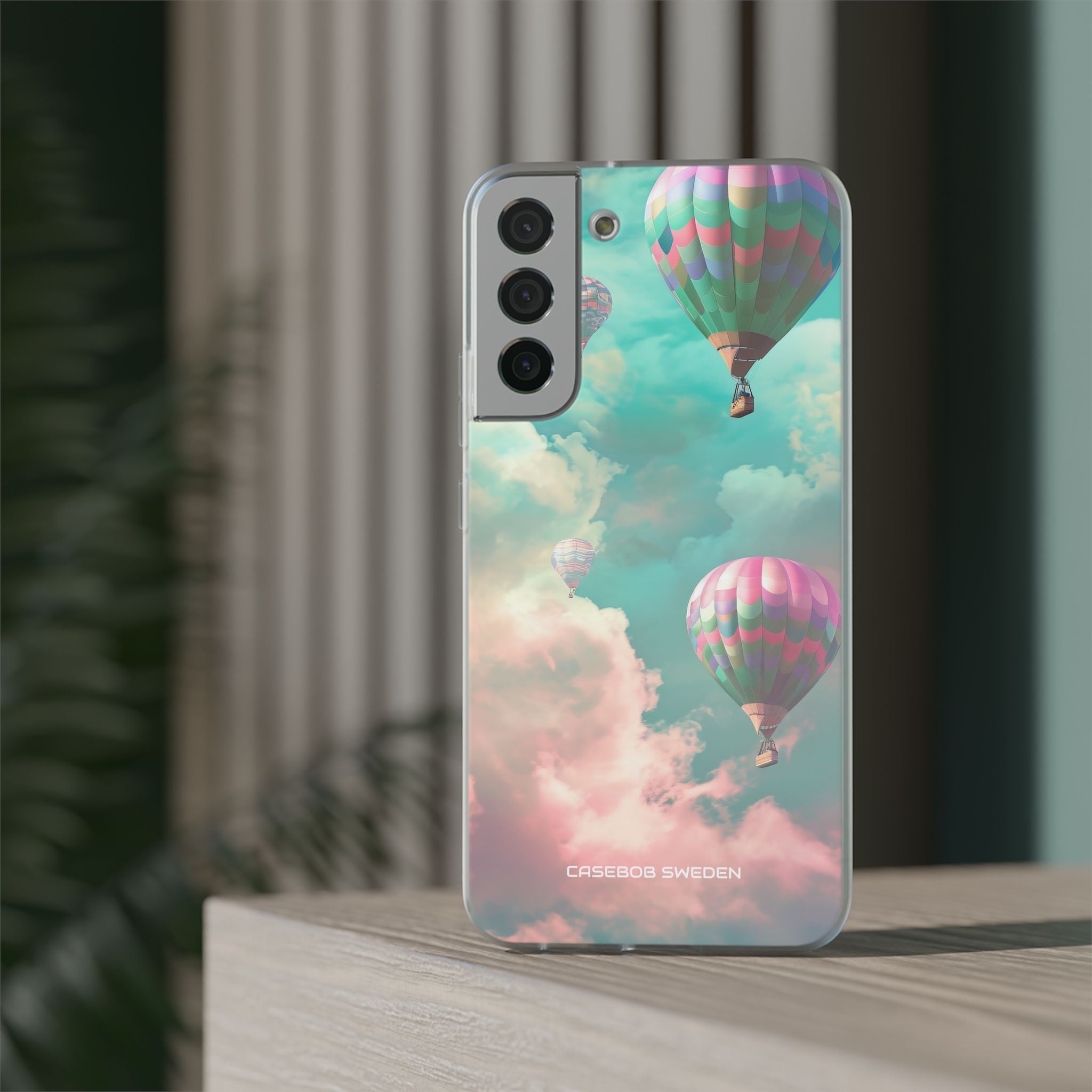 Pastel Balloon Adventure - Flexi Samsung S22 Phone Case