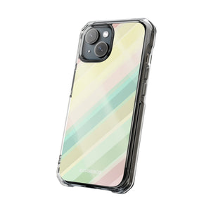 Pastellfarbenes Muster | Handyhülle für iPhone (Clear Impact Case – magnetisch)