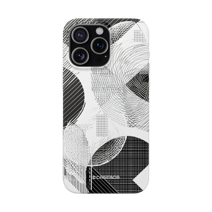 Monochrome Dynamics | Flexible Phone Case for iPhone