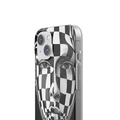 Checkered Face iPhone 14 Case - Soft