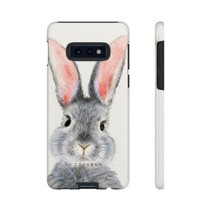 Watercolor of Fluffy Rabbit - Protective Phone Case