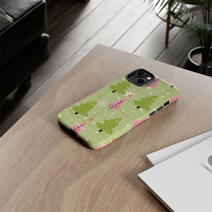 Whimsical Trees Dance - iPhone Case