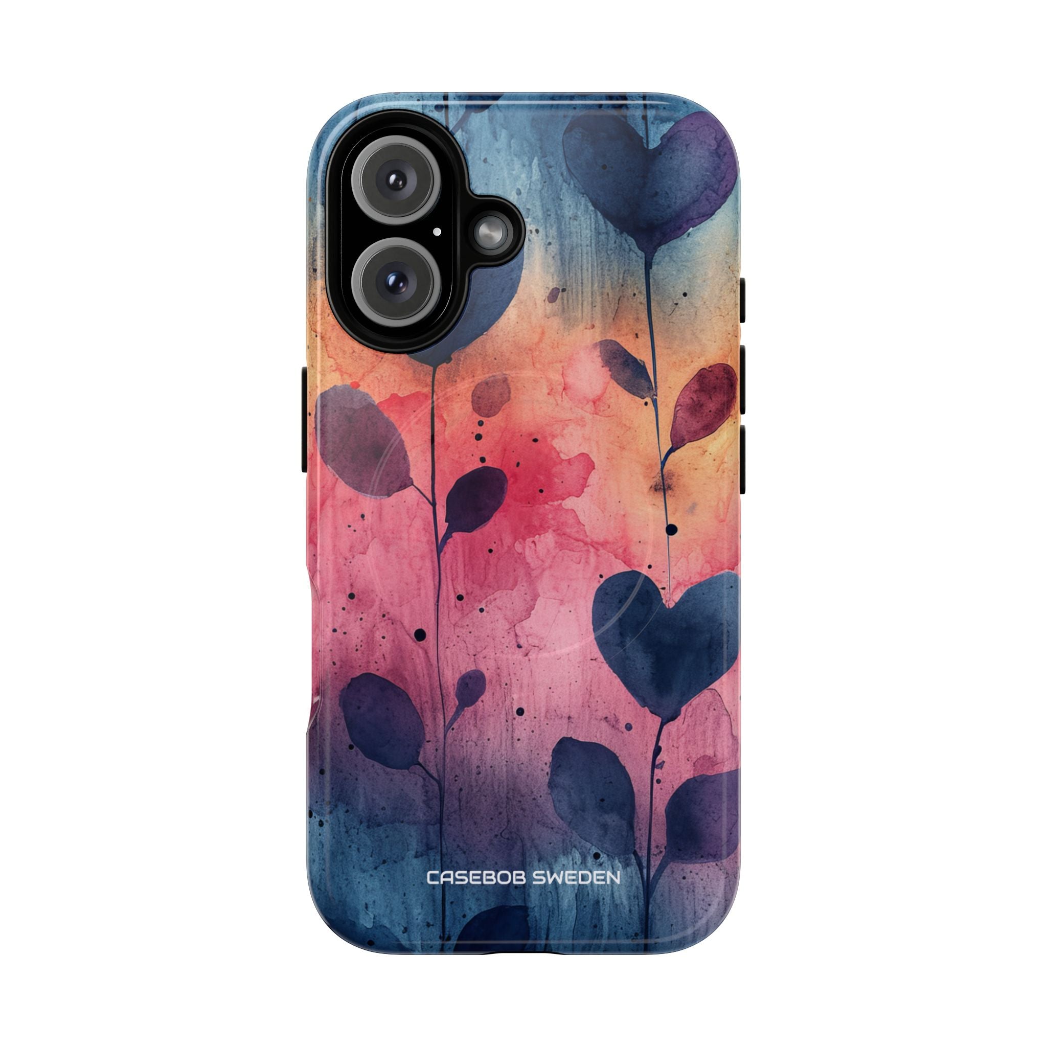 Watercolor Heart Art - Tough + MagSafe® iPhone 16 Phone Case