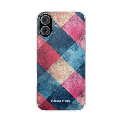 Bold Geometric Squares - Flexi iPhone 16 Phone Case