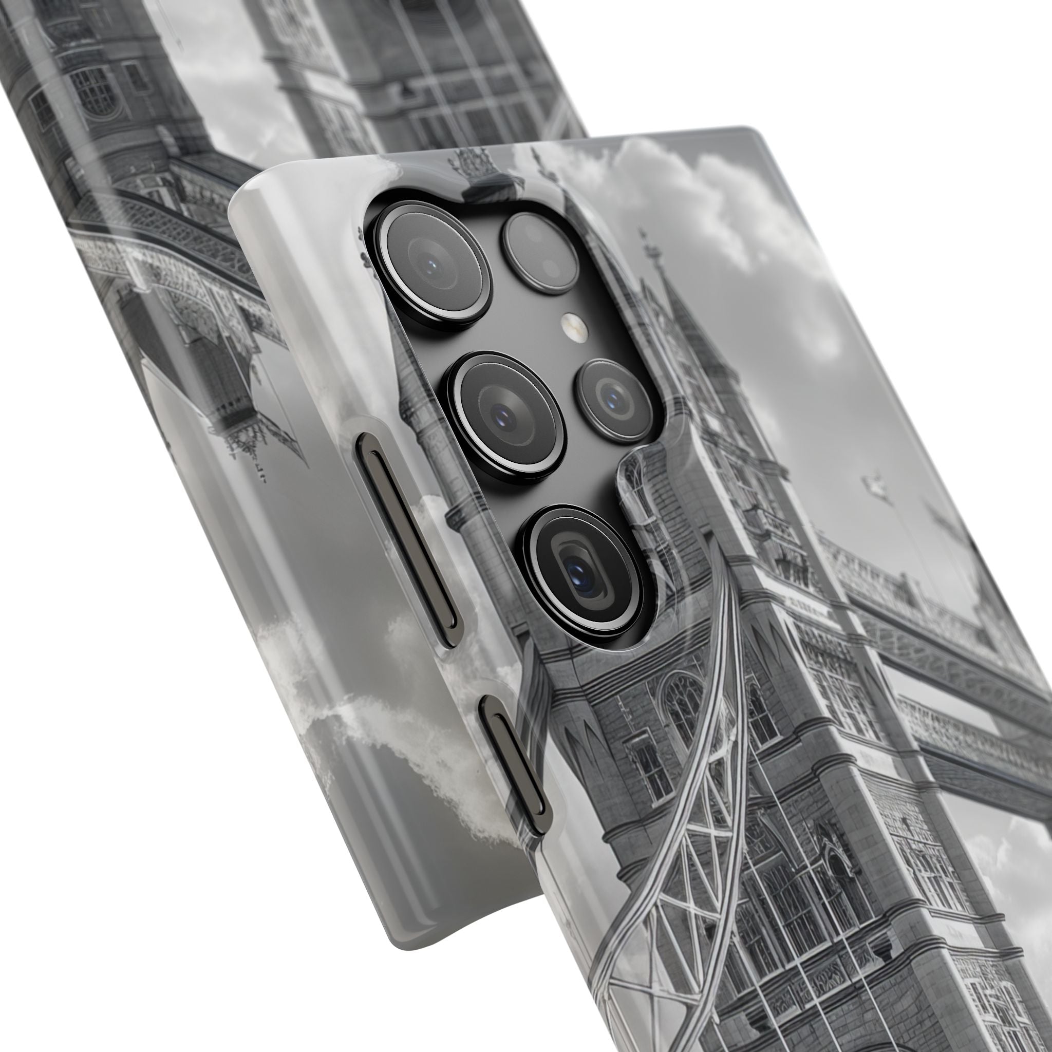 Tower Bridge Monochrome Architecture Study Samsung S23 - Slim Phone Case