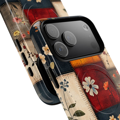 Patchwork Blooms iPhone 17 Pro Max Case - Tough+
